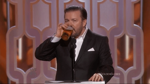 Ricky Gervais, Golden Globes GIF